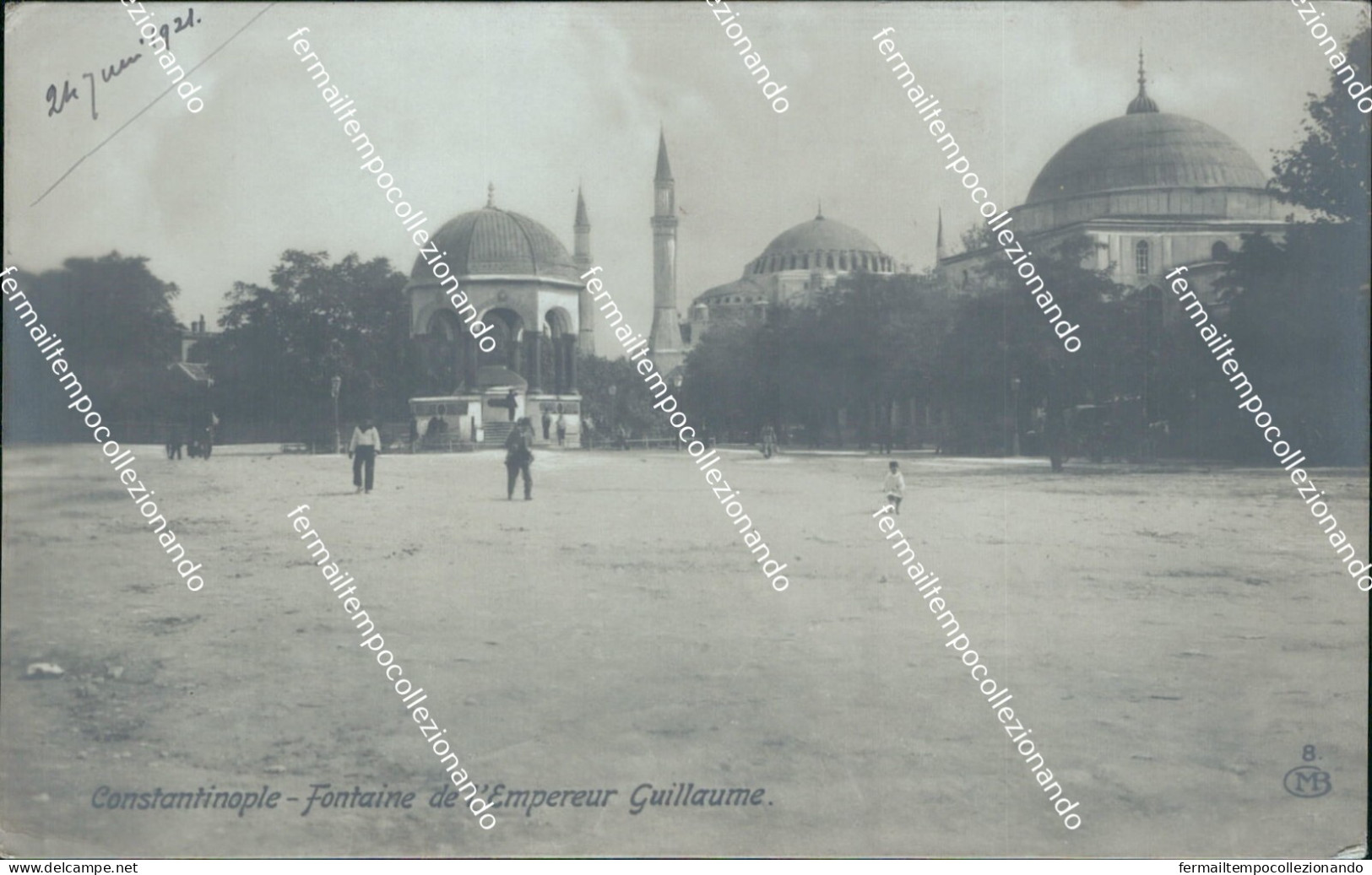 cf506 cartolina  fotografica constantinople  turchia turkey