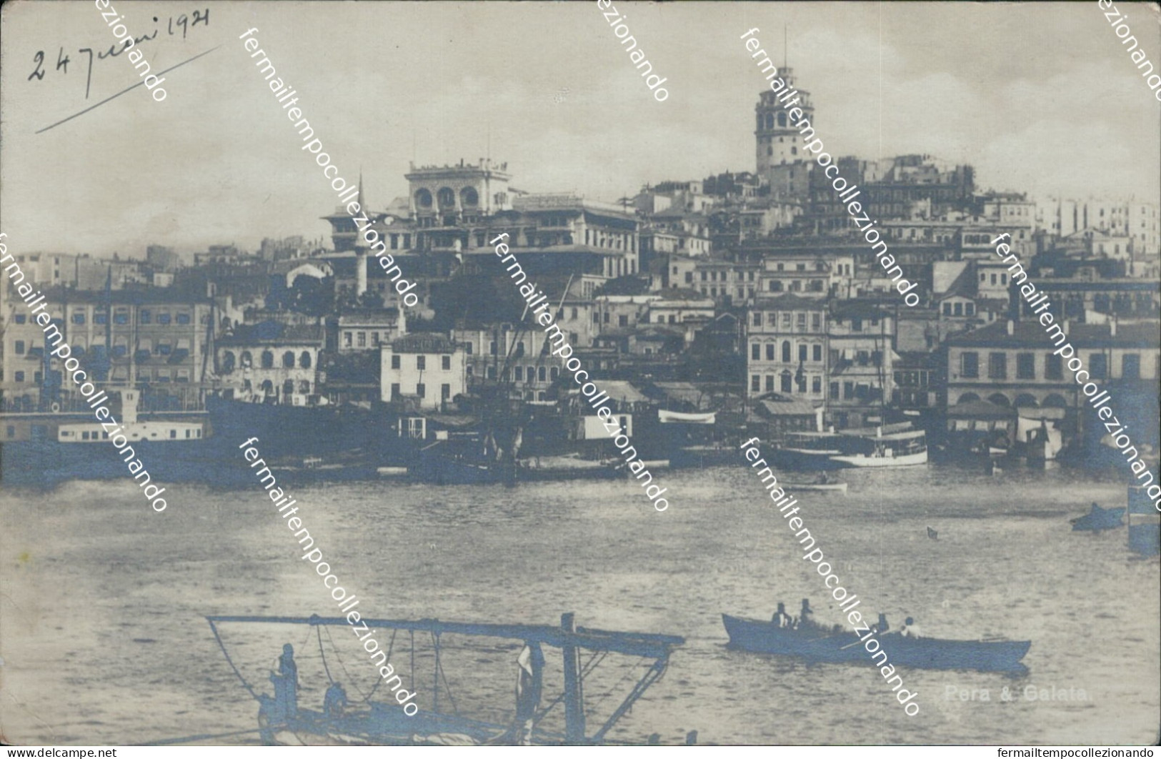 cf507 cartolina  fotografica constantinople  turchia turkey