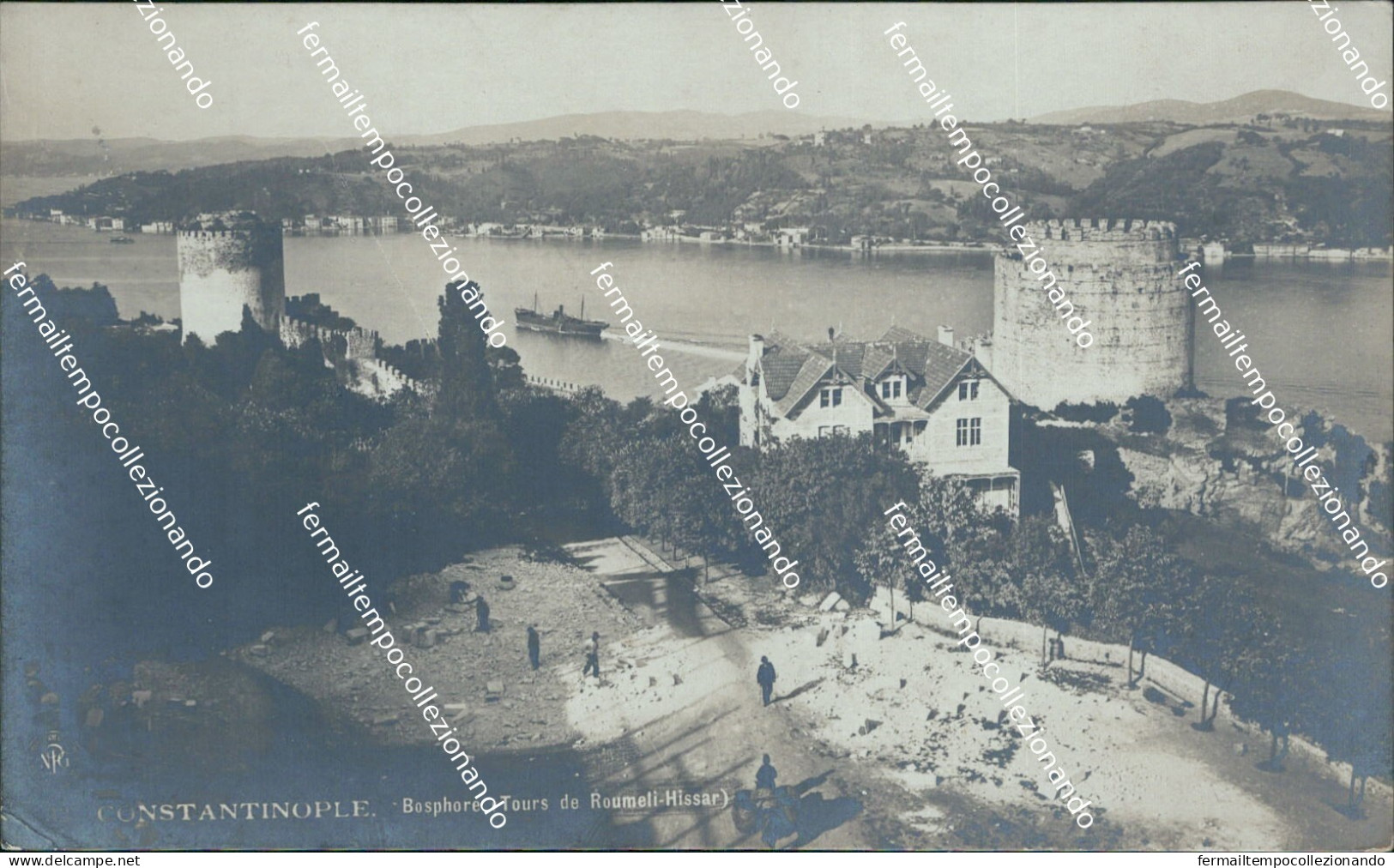 cf509 cartolina  fotografica constantinople  turchia turkey