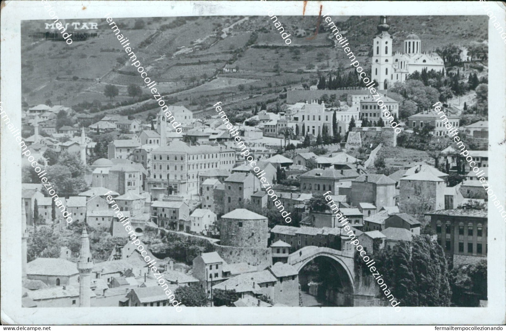 cf58 cartolina mostar bosnia ed Erzegovina