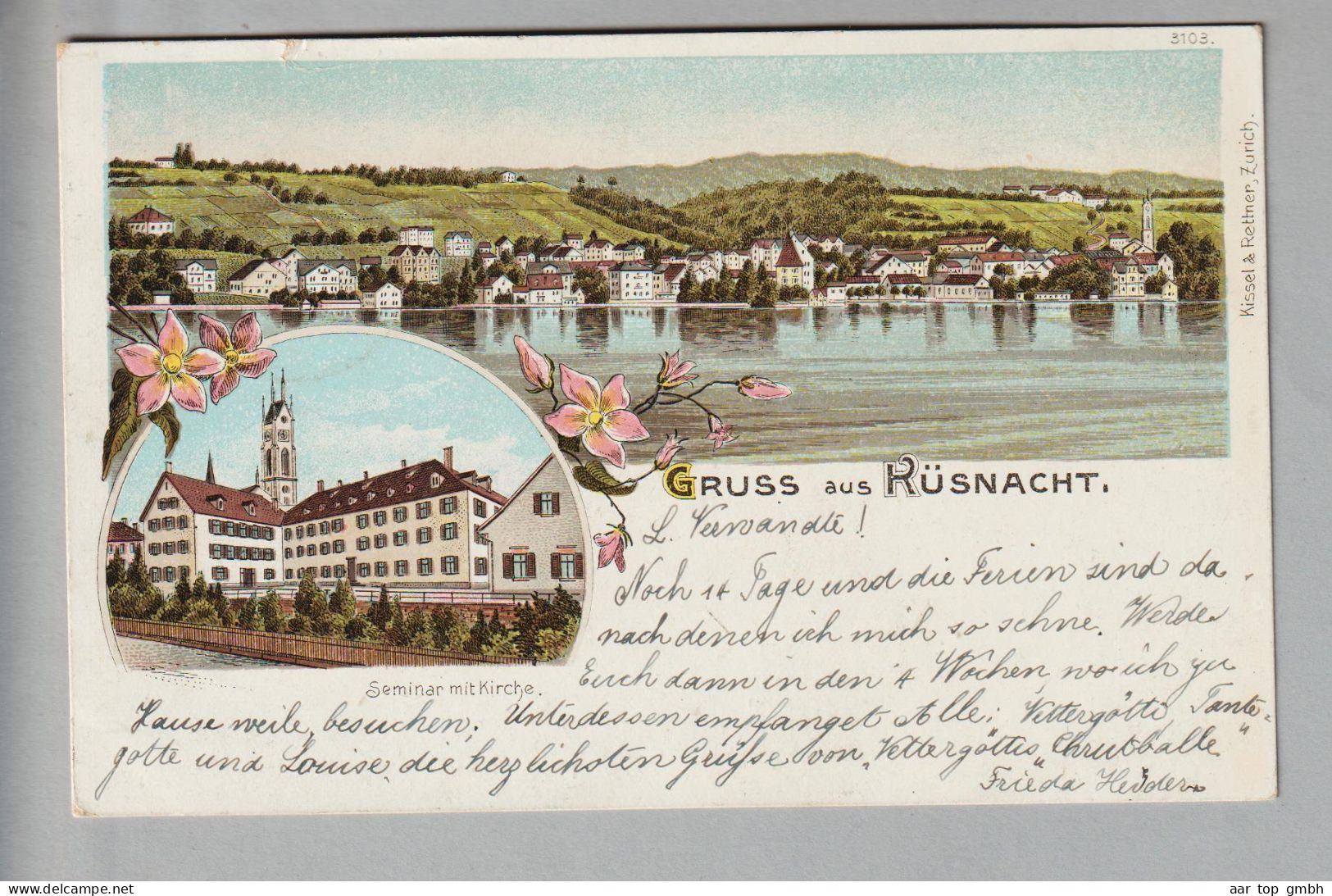 CH ZH Küsnacht 1906-07-03 Litho Kissel & Rettner
