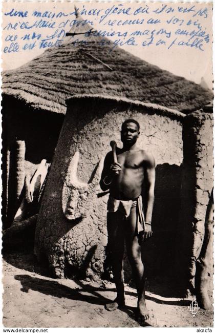 PC CHAD TCHAD MAYO-KEBBI PAYSAN NOIR ETHNIC TYPES (a53693)
