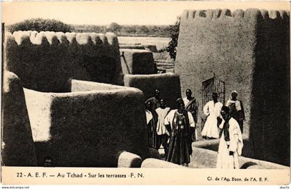 PC CHAD TCHAD SUR LES TERRASSES ETHNIC TYPES (a53672)