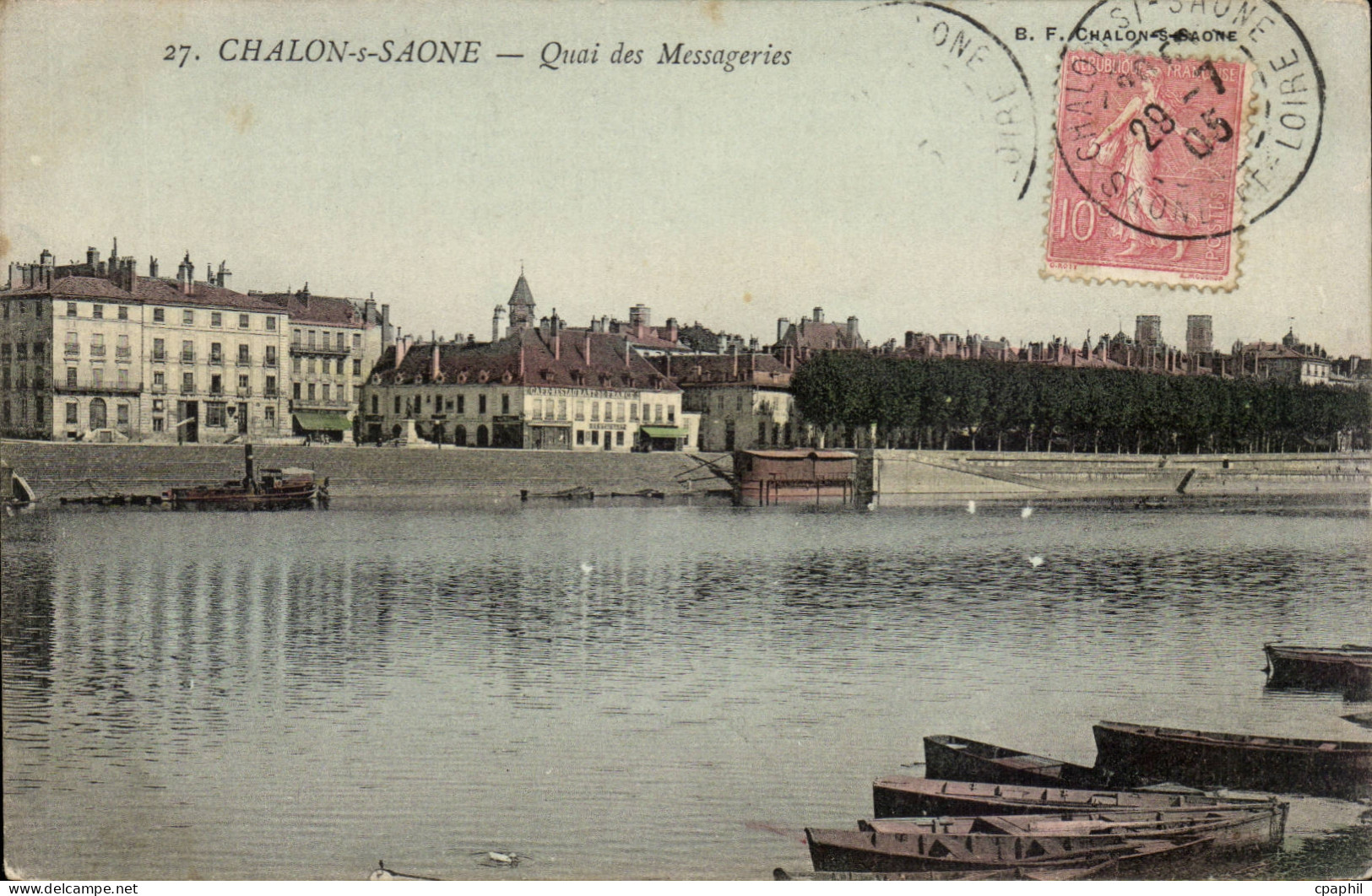 Chalon sur Saone - Quai des Messageries - CPA