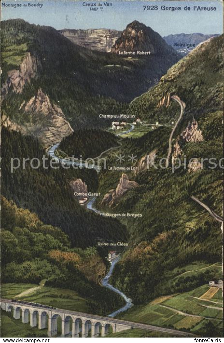 Champ-du-Moulin Gorges de l'Areuse Viaduc