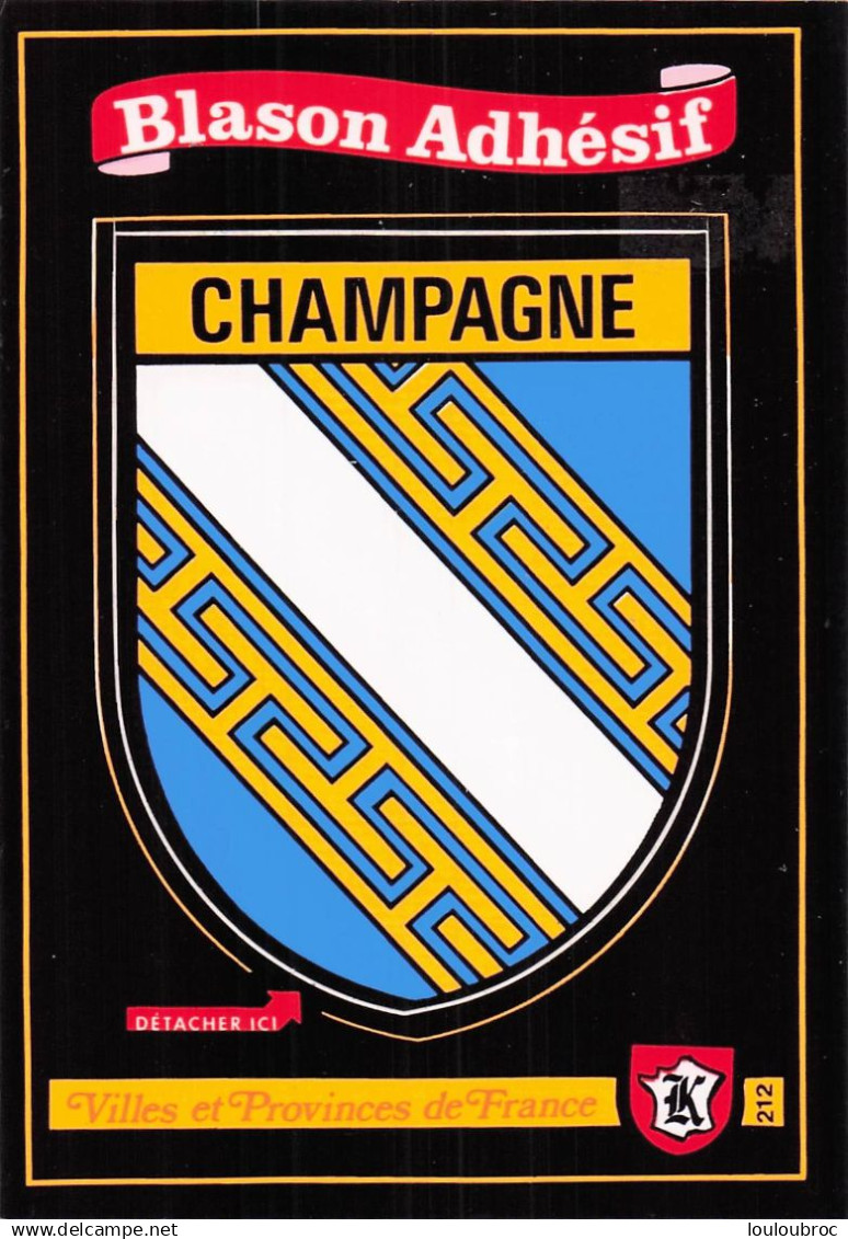 CHAMPAGNE BLASON ADHESIF