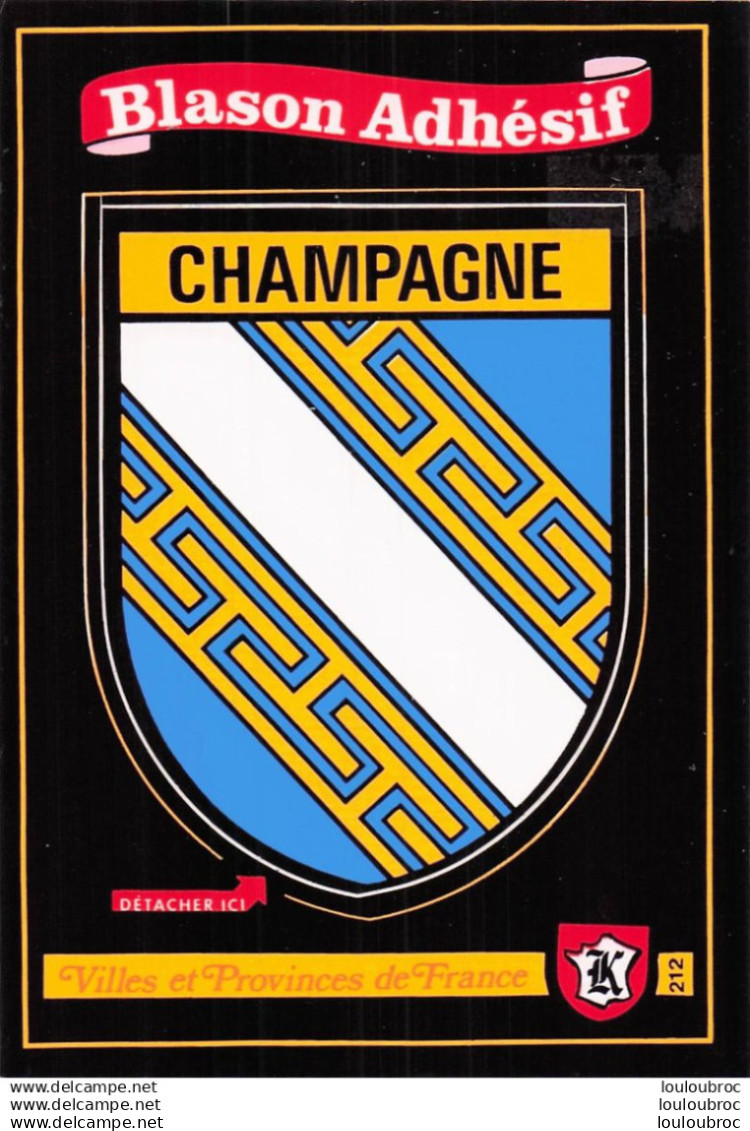 CHAMPAGNE BLASON ADHESIF