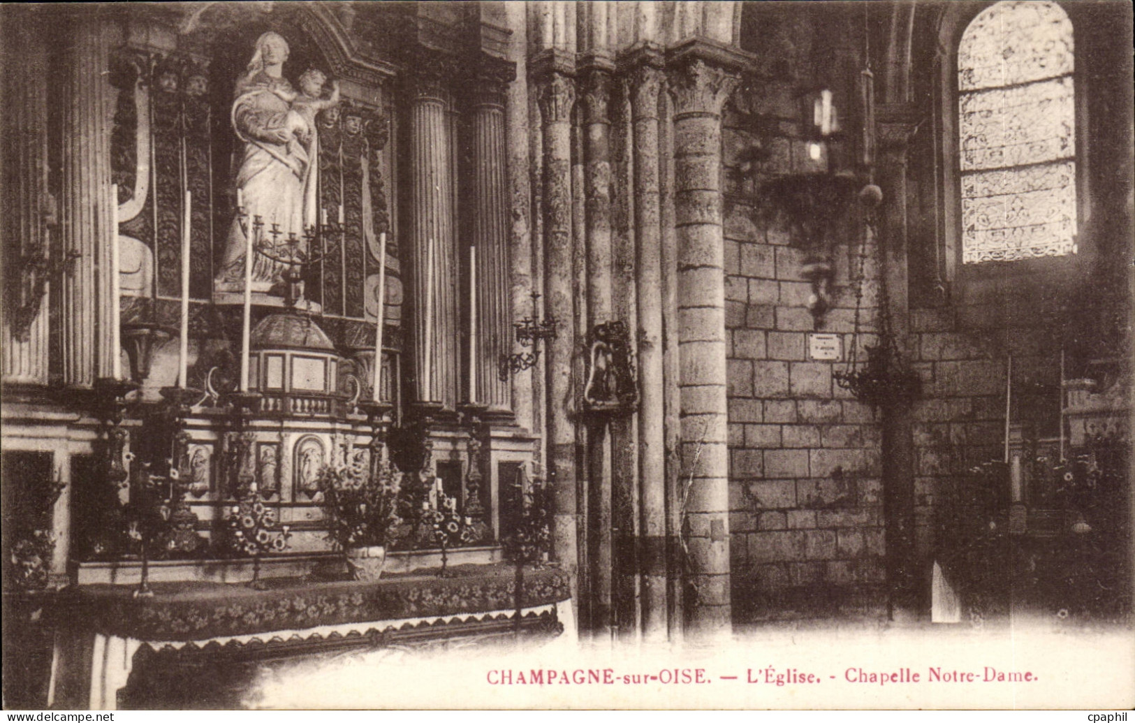 Champagne sur Oise CPA L'eglise Chapelle Notre Dame