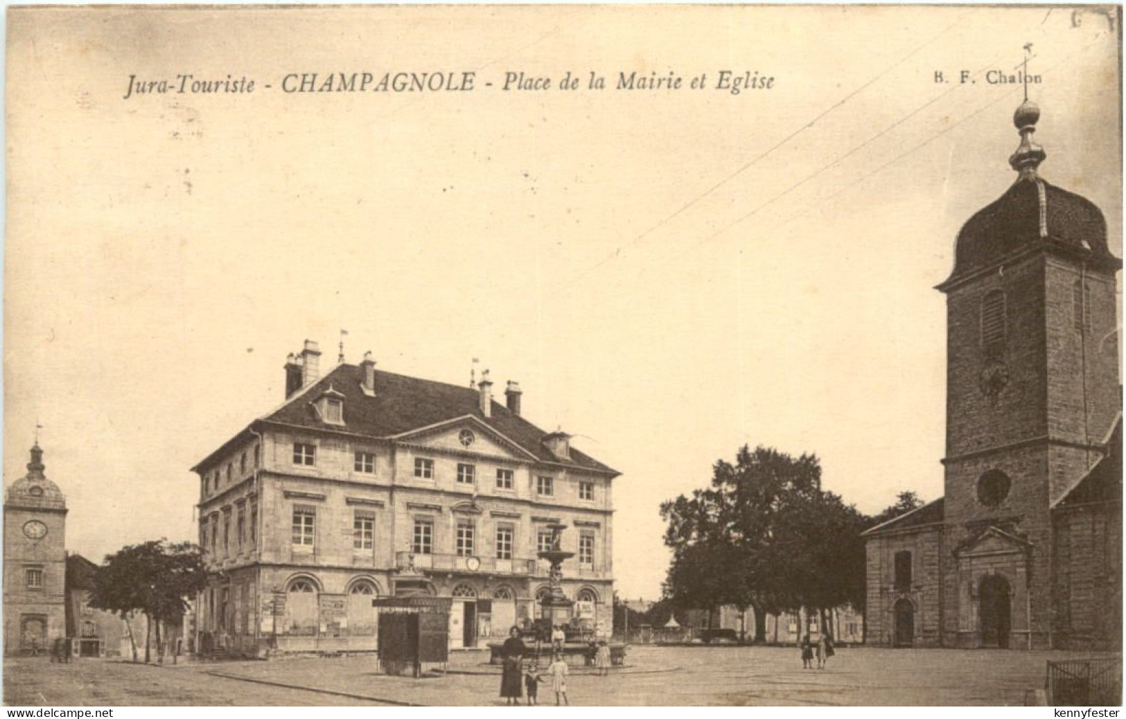 Champagnole, Place de la Mairie et Eglise