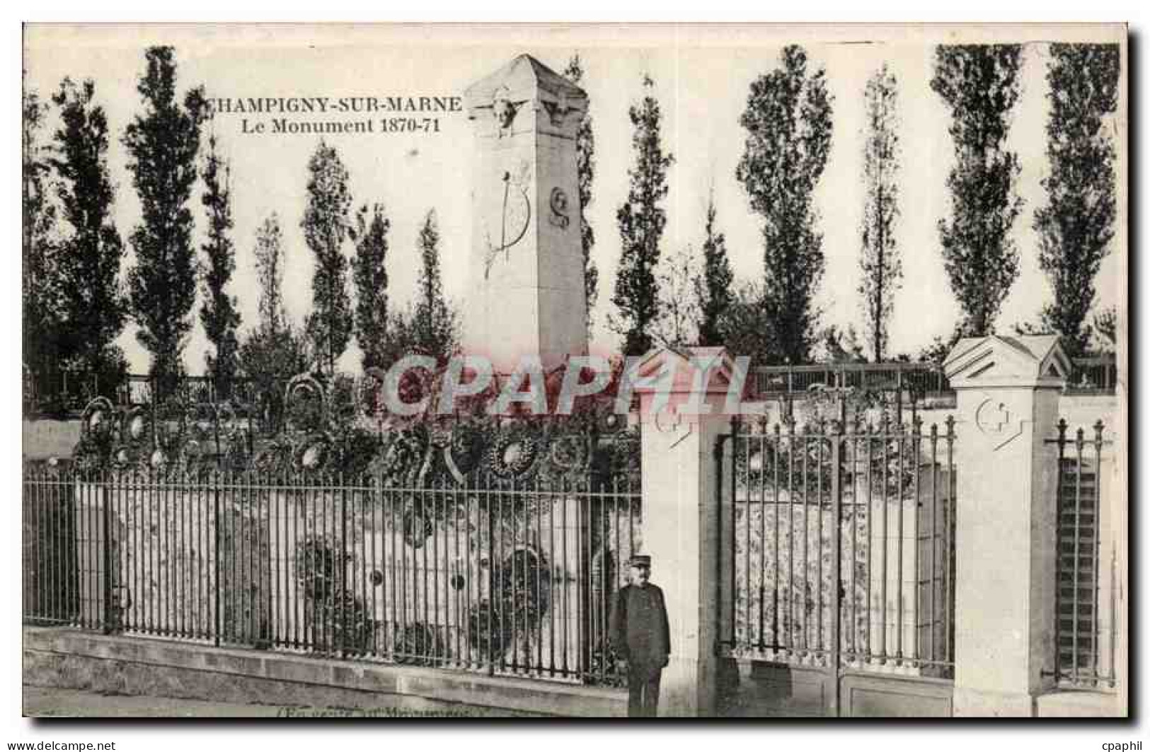 Champigny sur marne CPA Le monument 1870 1871 guerre