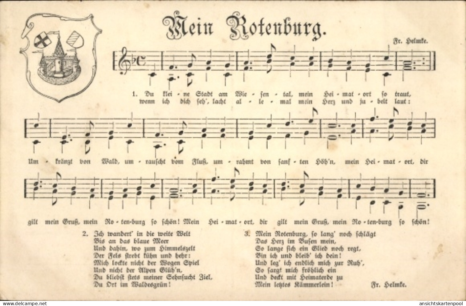 Chanson CPA Rotenburg in Hannover Rotenburg an der Wümme, Mein Rotenburg