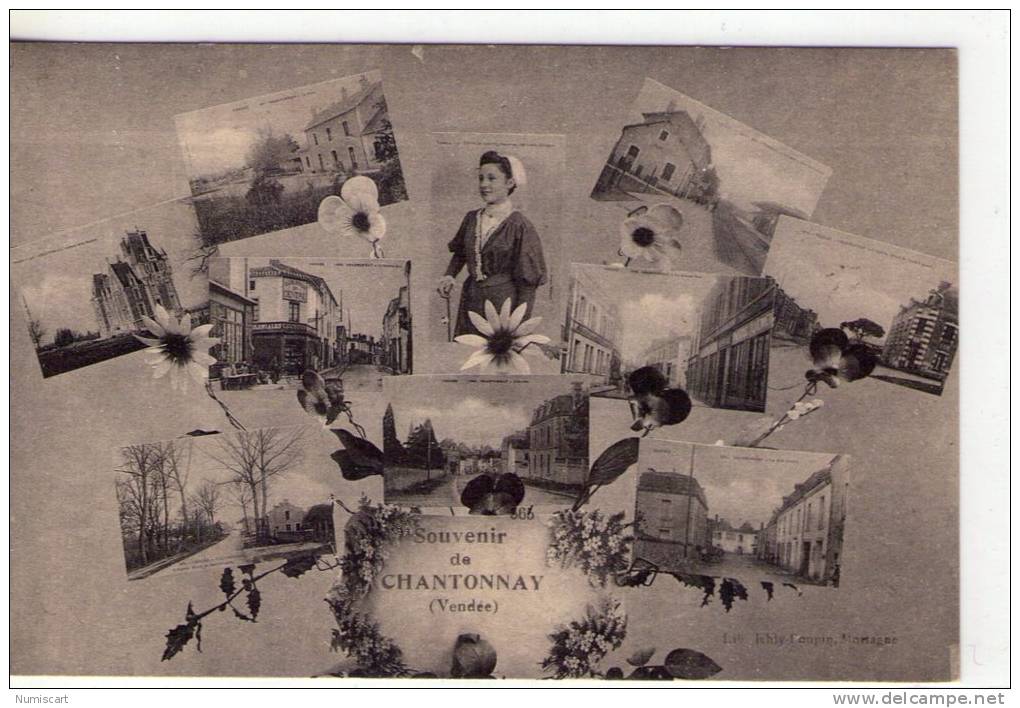 Chantonnay..belle multi-vues.."Souvenir de Chantonnay"