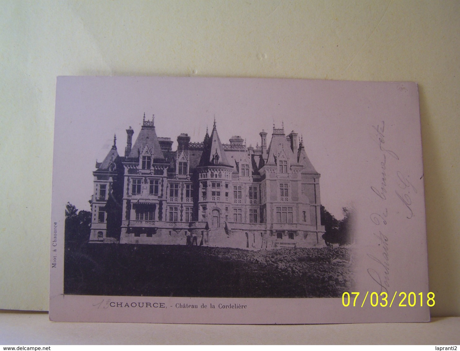 CHAOURCE (AUBE) CHATEAU DE LA CORDELIERE.