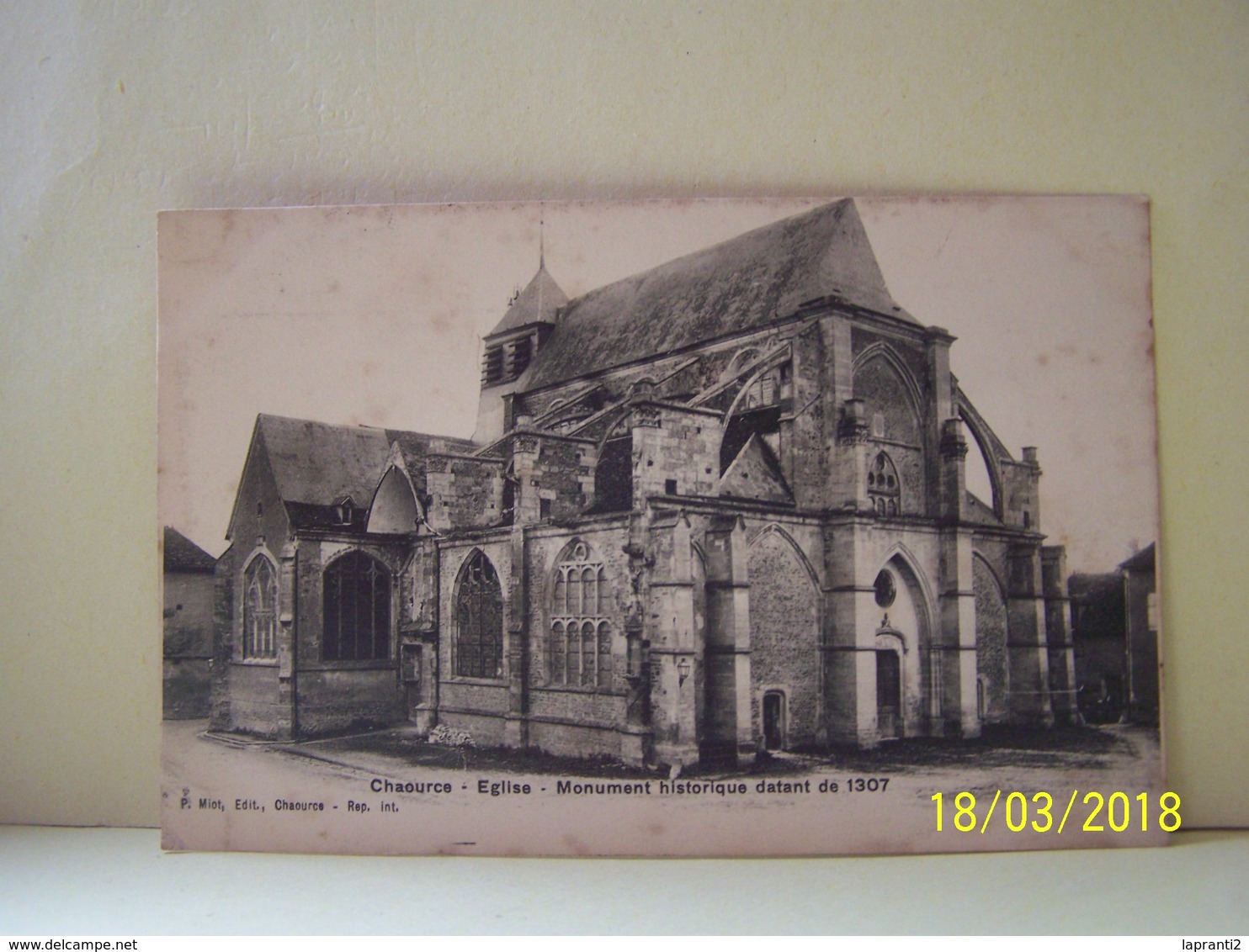 CHAOURCE (AUBE) EGLISE. MONUMENT HISTORIQUE DATANT DE 1307.
