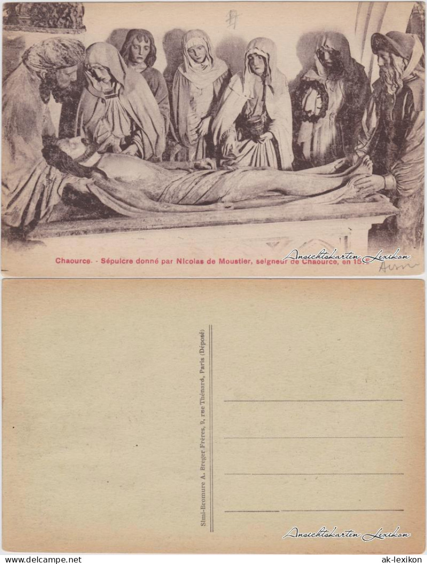 Chaource Sépuicre donné par Nicolas de Moustier, selgneur de Chaource 1914