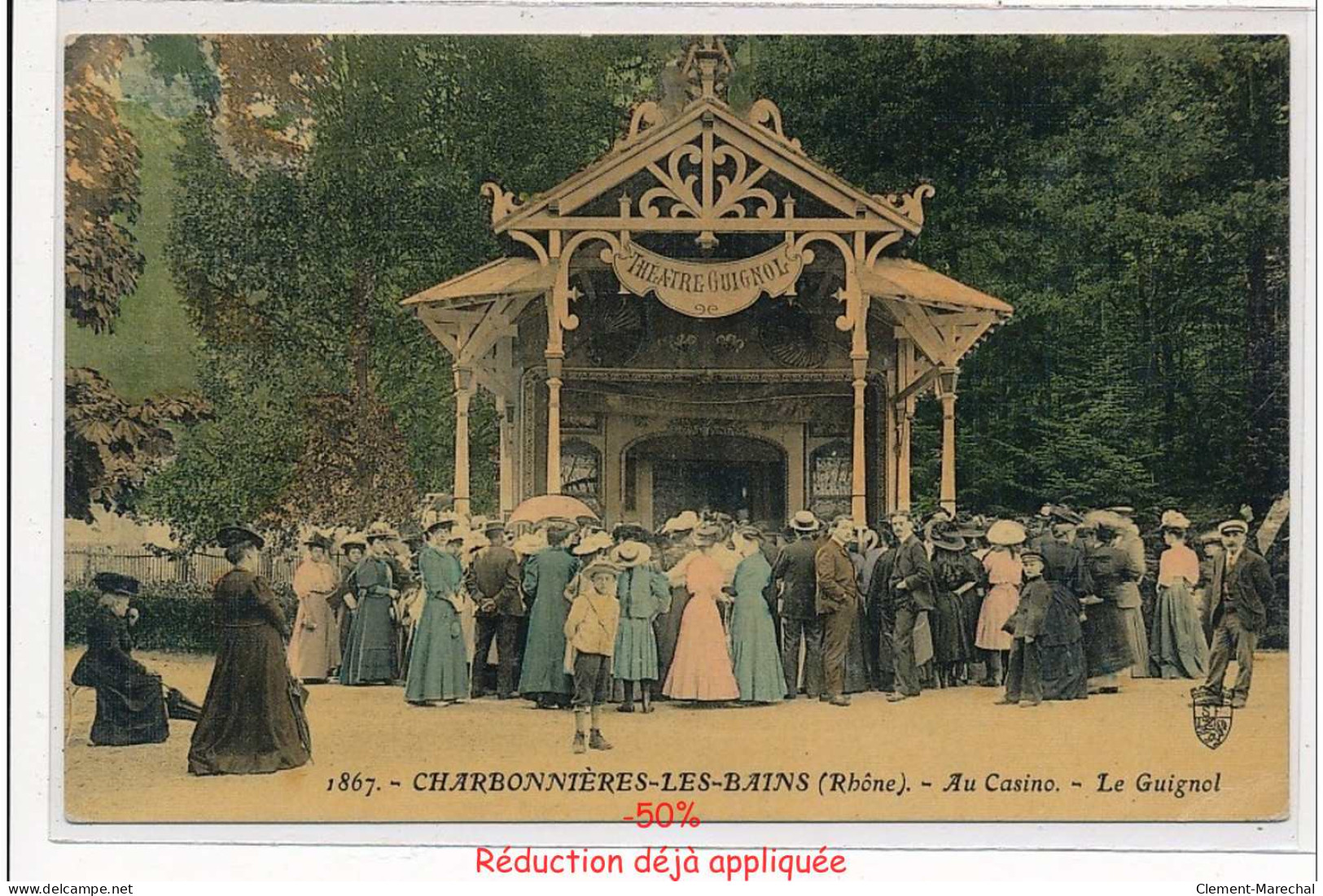 CHARBONNIERE LES BAINS - Au casino - Le Guignol - TOILLEE - très bon état