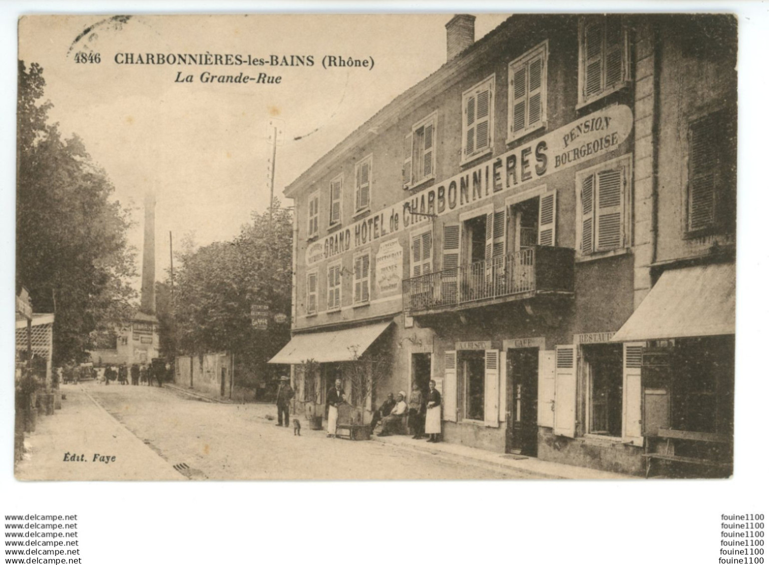 CHARBONNIERE LES BAINS la grande rue le grand hôtel