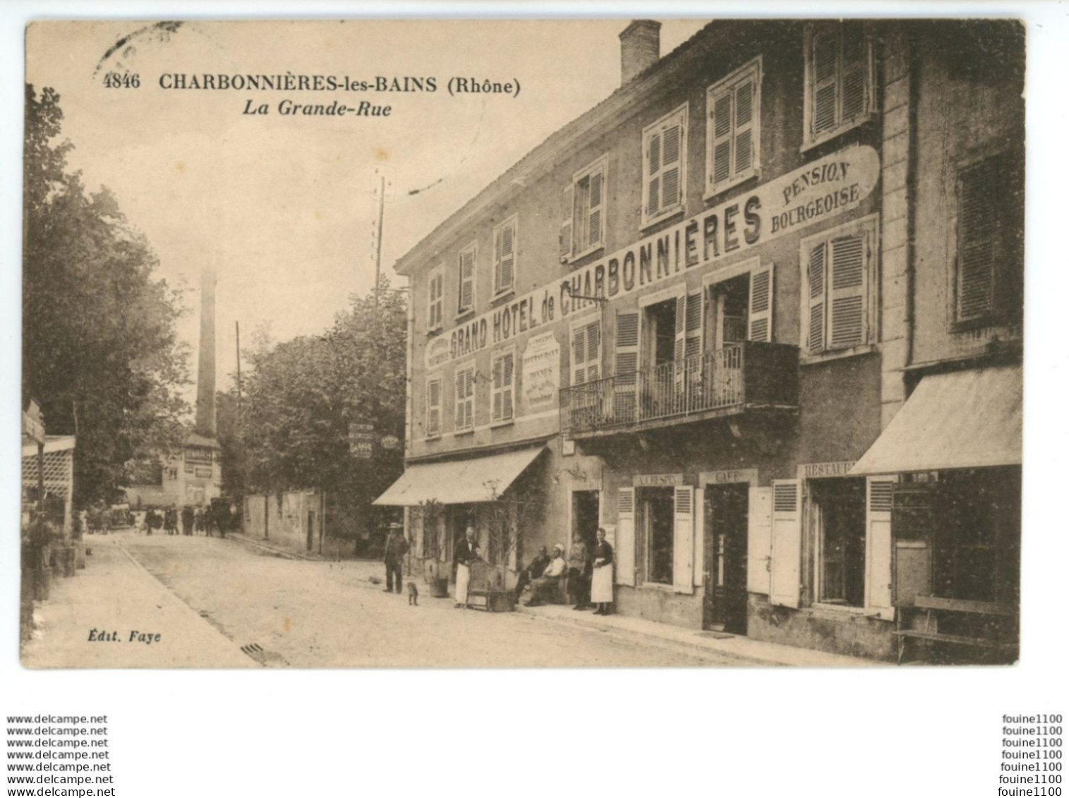 CHARBONNIERE LES BAINS la grande rue le grand hôtel