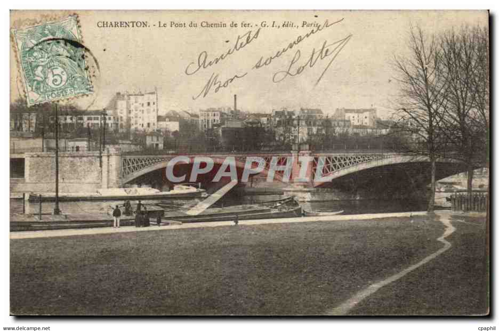 Charenton CPA Le pont du chemin de fer