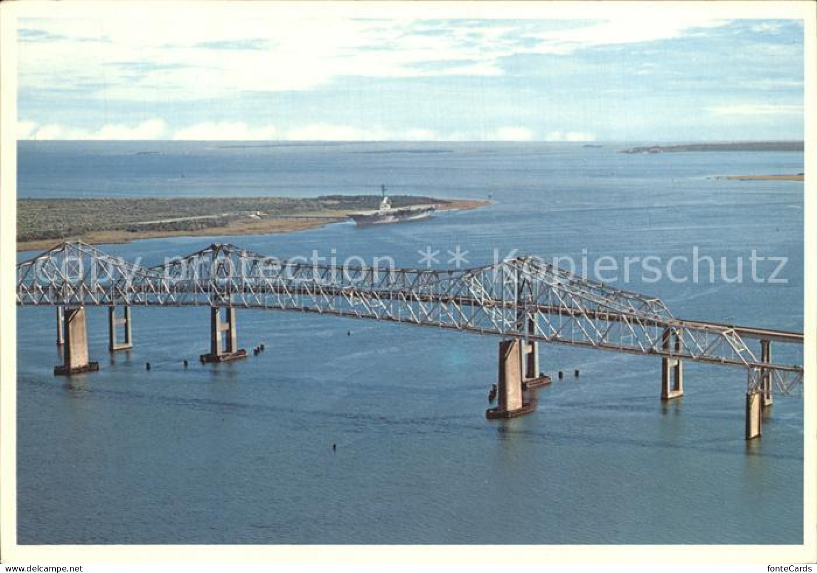 Charleston South Carolina Fliegeraufnahme Charleston Harbor