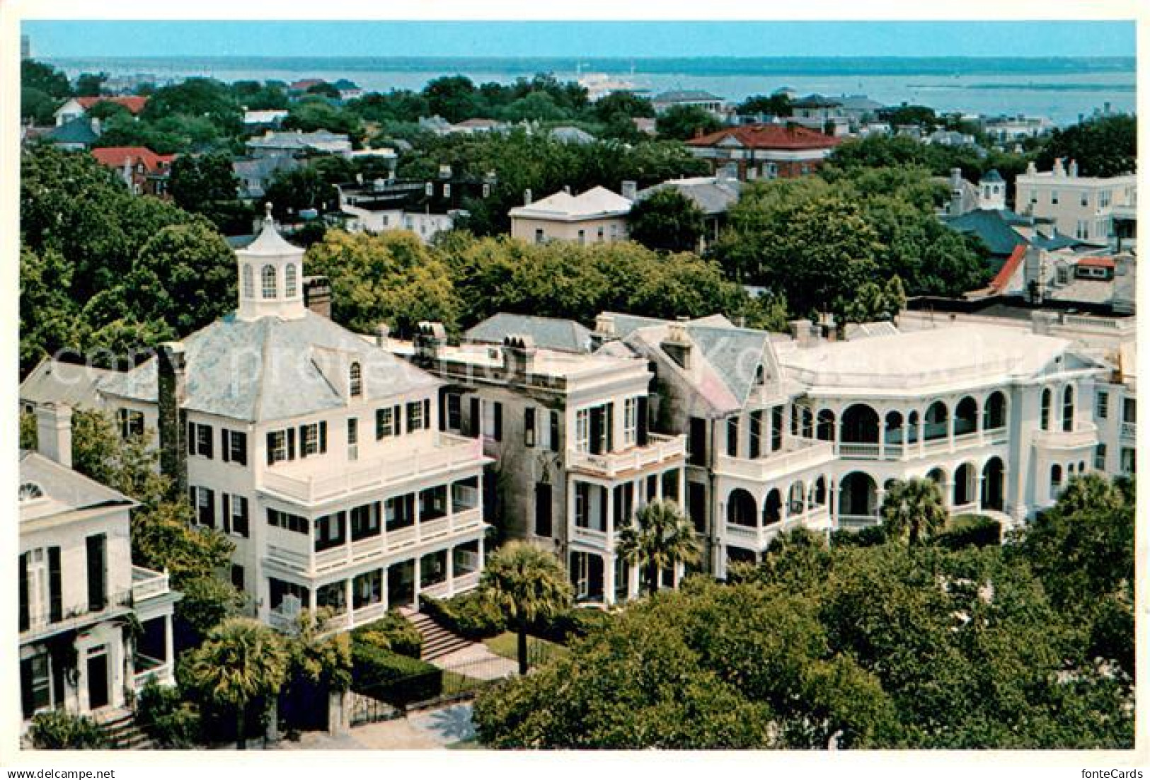 Charleston South Carolina Roof tops of Charleston near the famous Battery