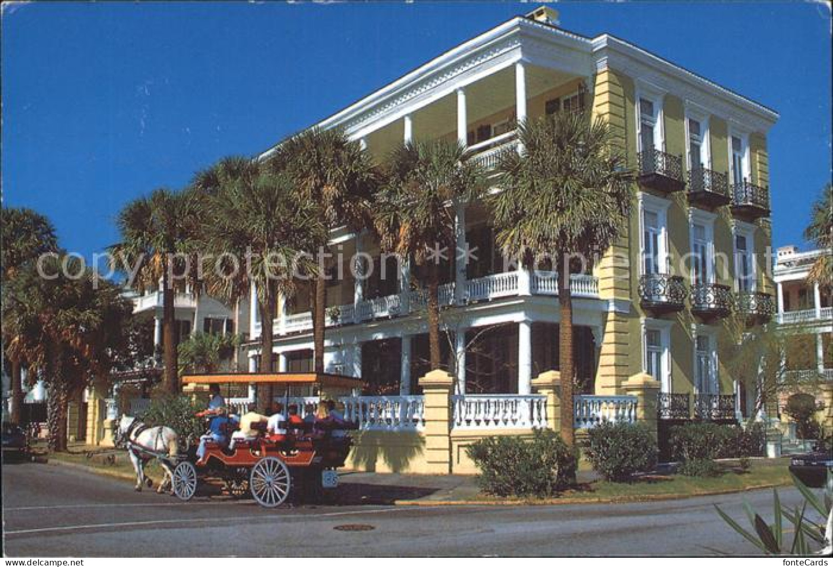 Charleston South Carolina Strassenpartie Pferdewagen