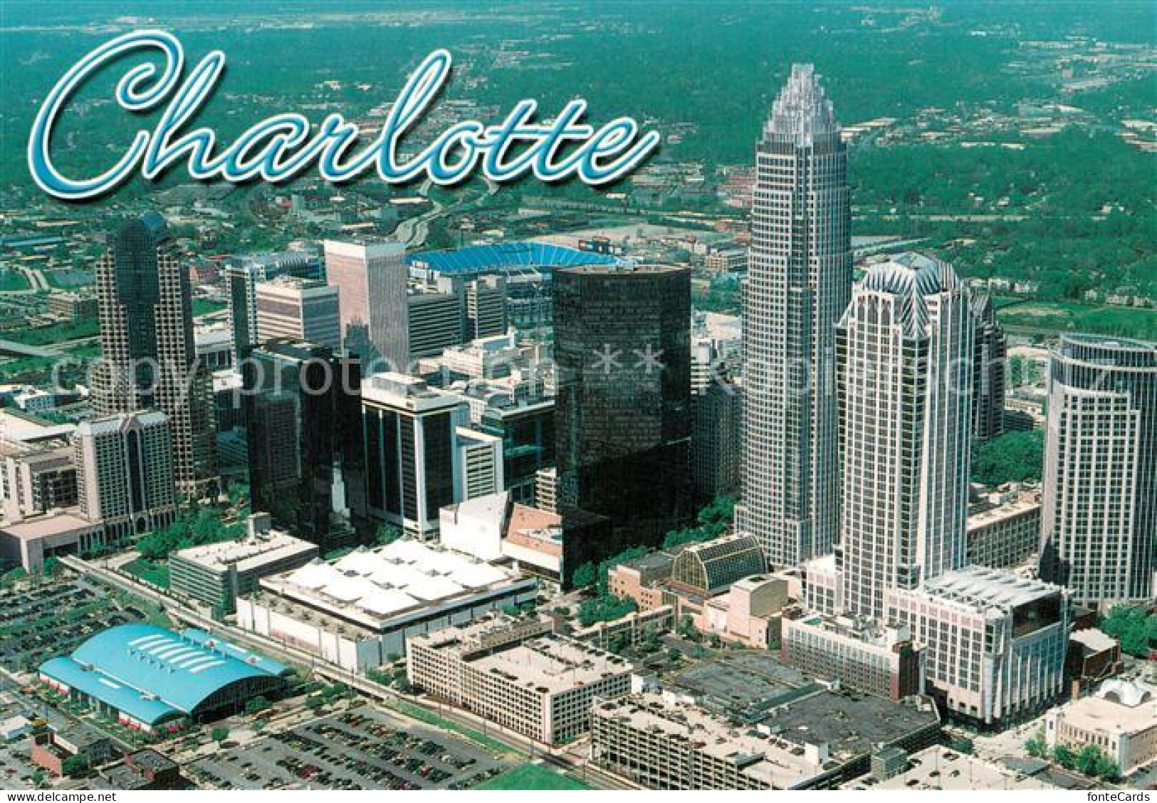 Charlotte North Carolina Fliegeraufnahme