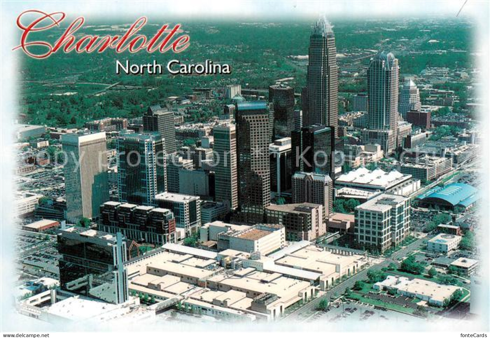 Charlotte North Carolina Fliegeraufnahme