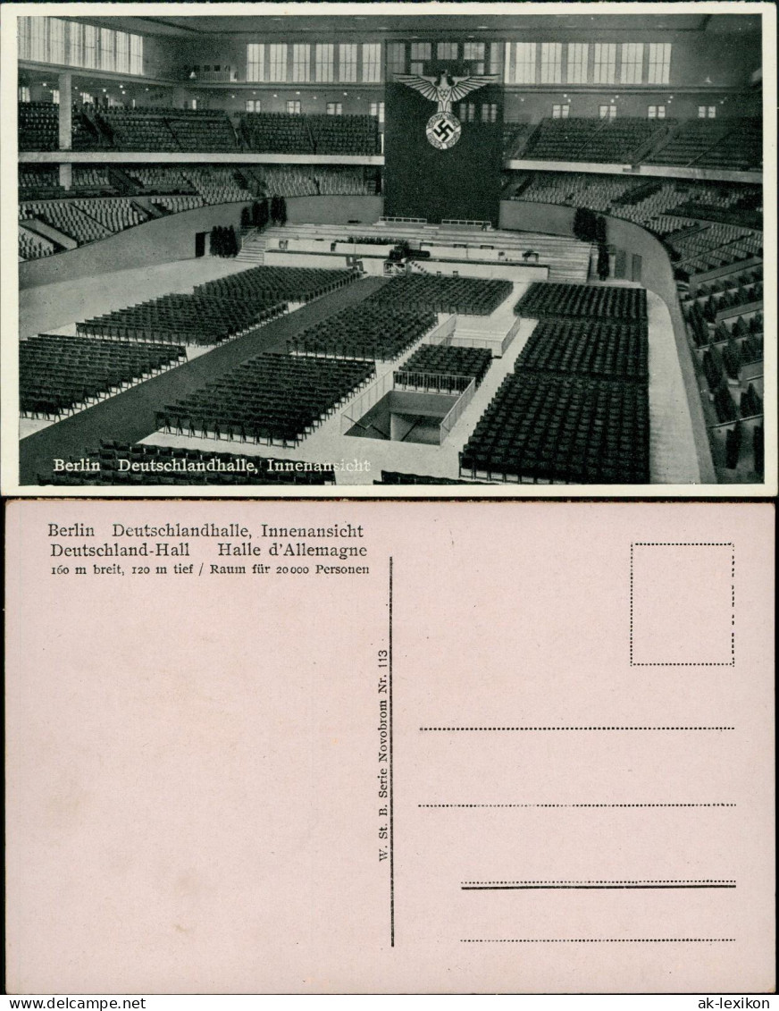 Charlottenburg-Berlin Deutschlandhalle - Innen - Propaganda WK2 1936