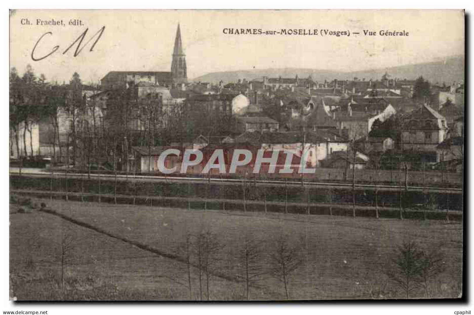 Charmes sur Moselle CPA Vue generale
