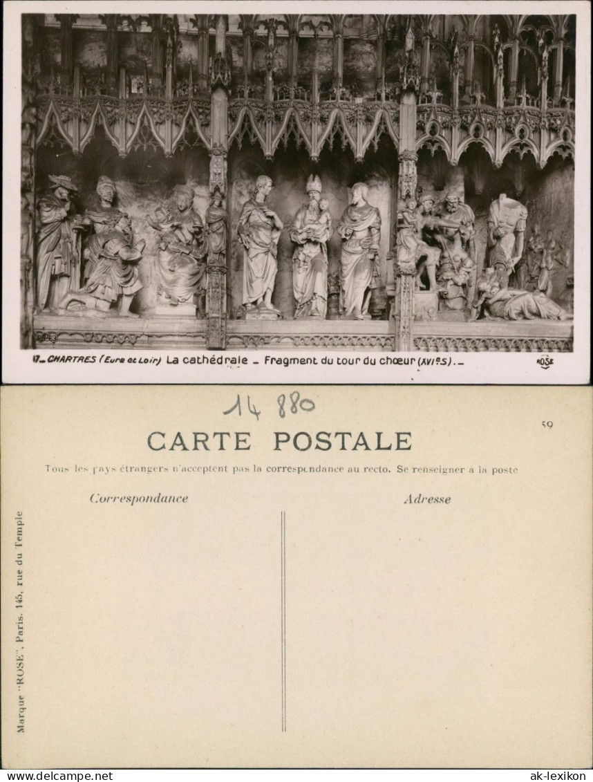 Chartres La cathédrale Fragment du tour du choeur/Kathedrale von Chartres 1930