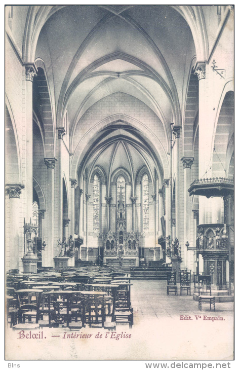 Château Beloeil l'église 1905