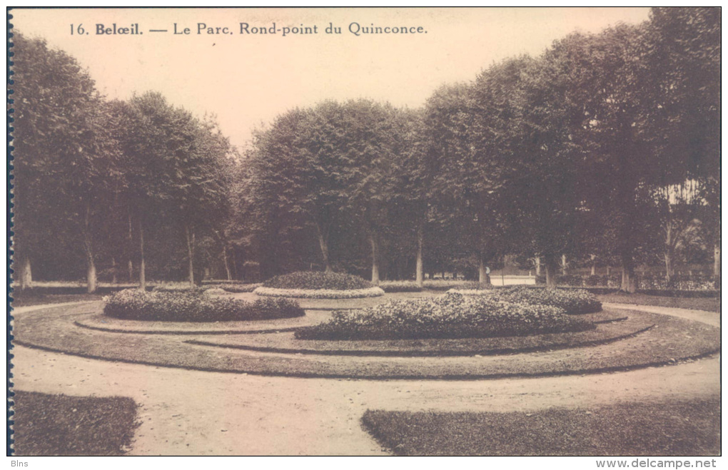 Château Beloeil Le parc, rond point du Quinconce