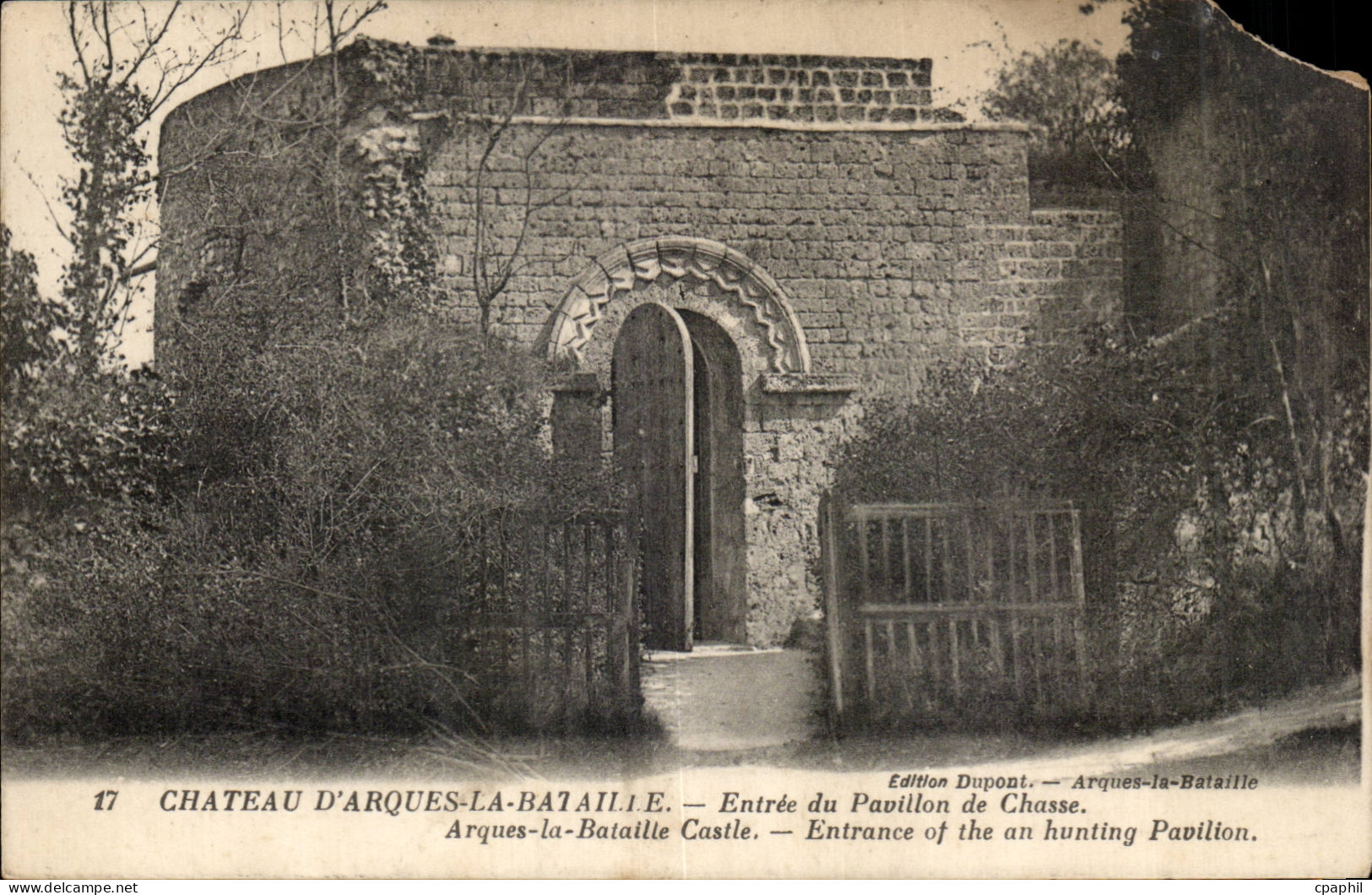 Chateau d'Arques la Bataille - Entree du Pavillon de Chasse - CPA
