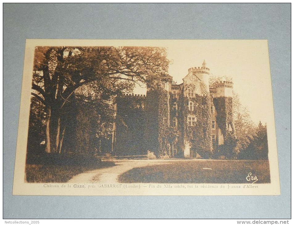 CHATEAU DE LA CAZE, PRES GABARRET - FIN DU XII°siècle...JEANNE D'ALBRET - 40 LANDES (O)