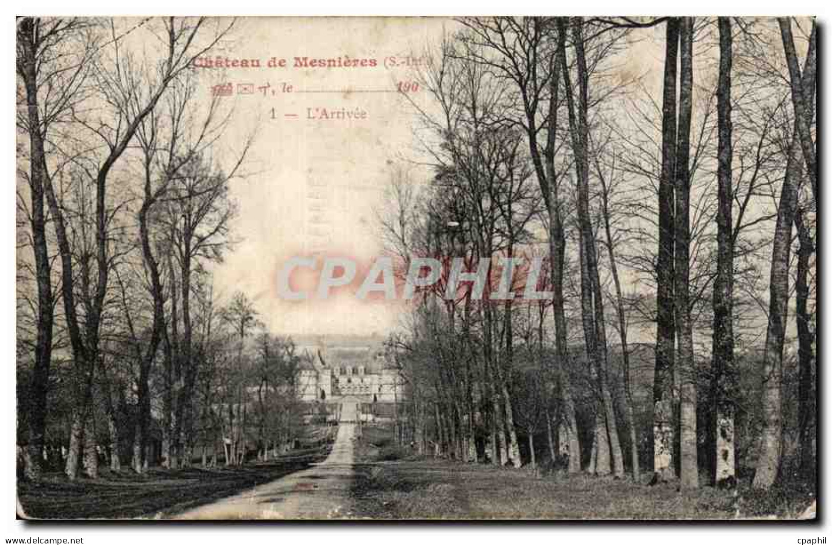 Chateau de Mesnieres - L Arrivee - CPA