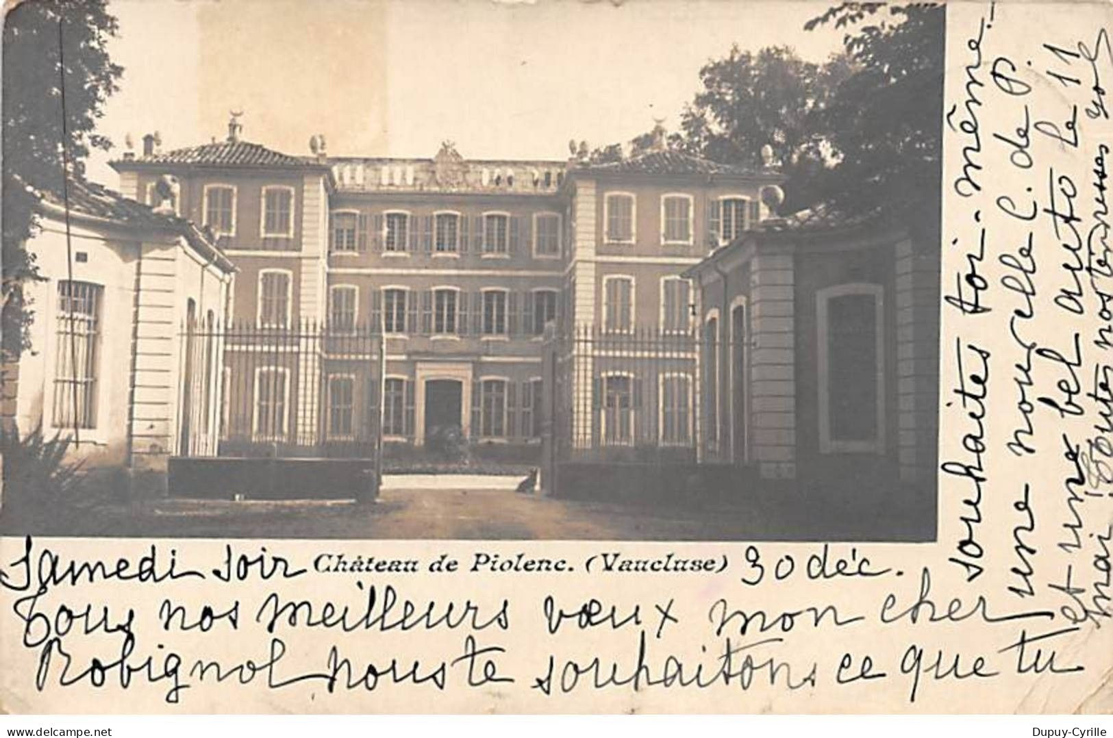 Château de PIOLENC - Carte photo - état