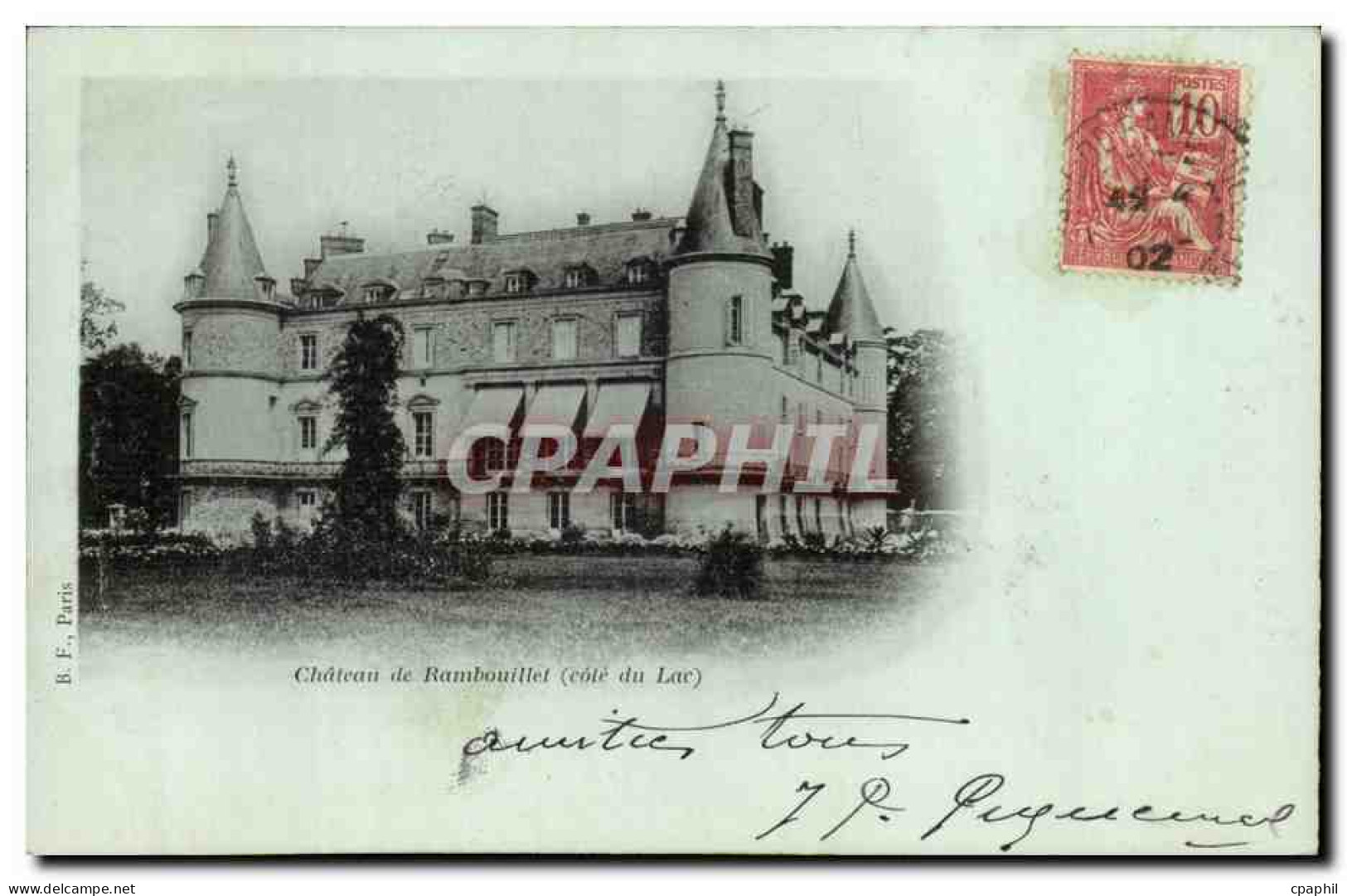 Chateau de Rambouillet CPA (cote du lac)