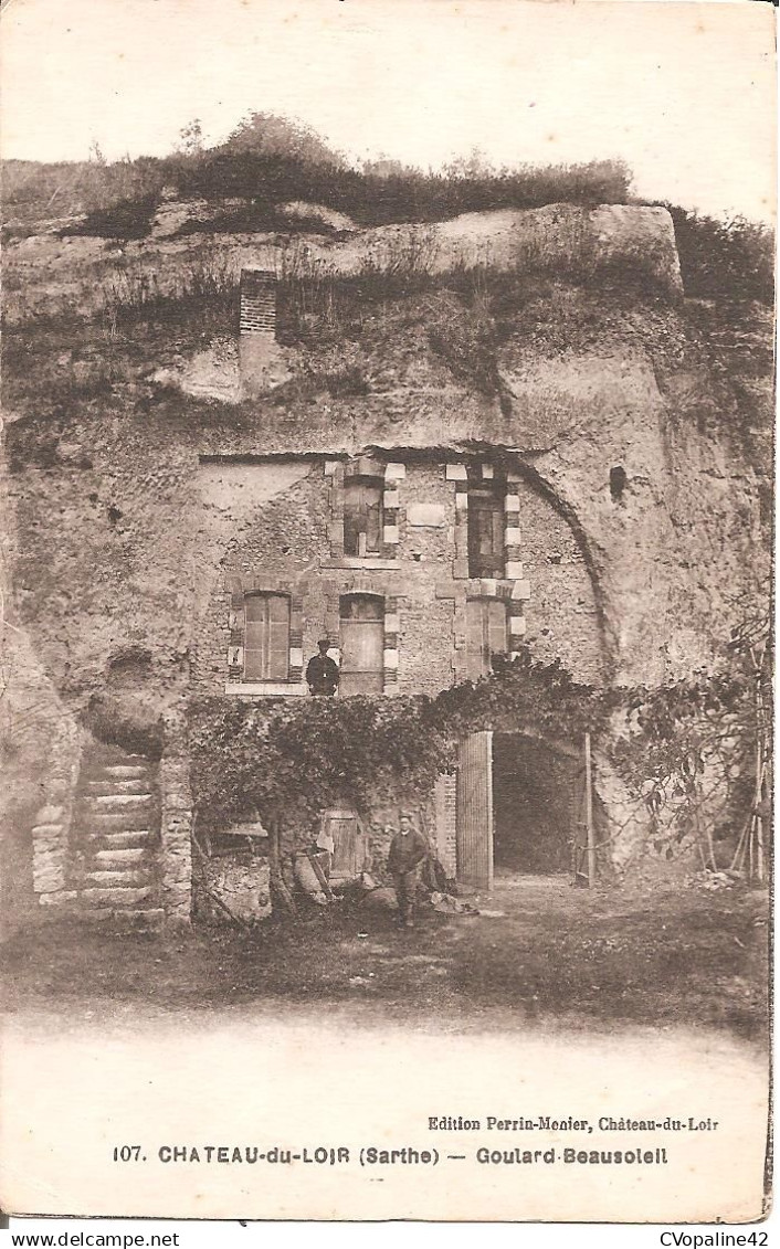 CHATEAU-du-LOIR (72) Goutard Beausoleil (Habitation dans le rocher)