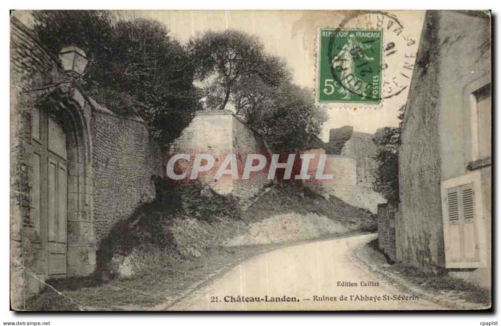 Chateau Landon - Ruines de l Abbaye St Severin - CPA