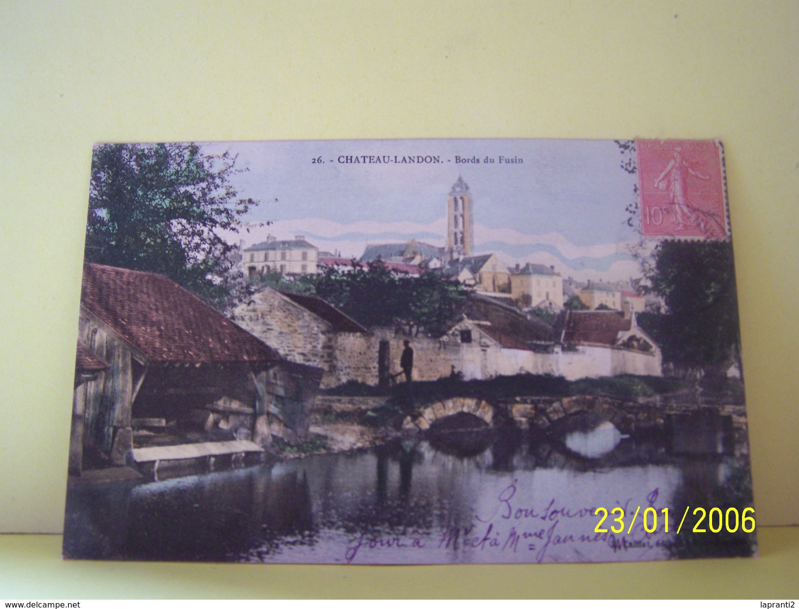CHATEAU-LANDON (SEINE ET MARNE) LES BORDS DU FUSIN.