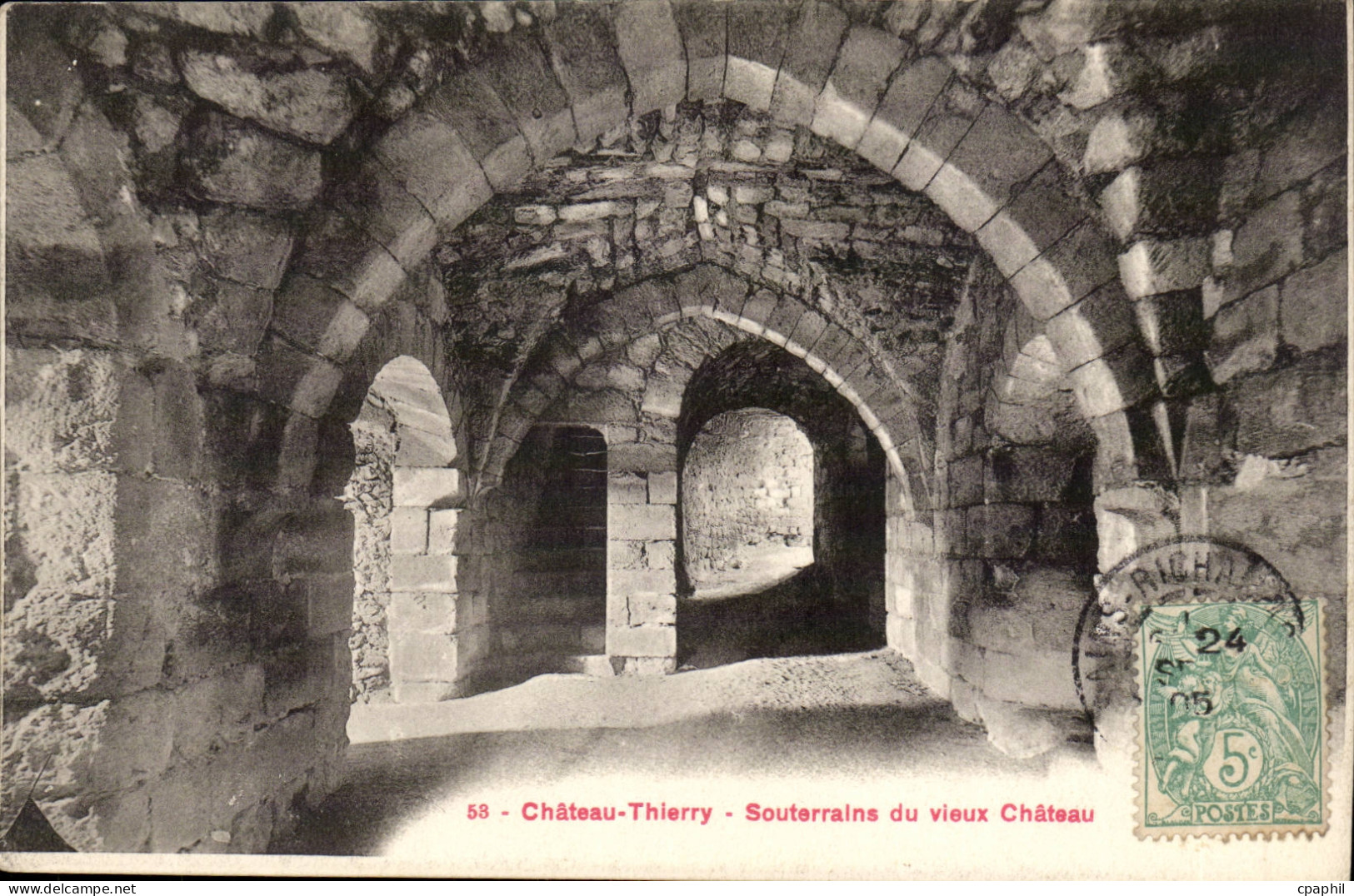 Chateau Thierry - Souterrains du vieux Chateau - CPA
