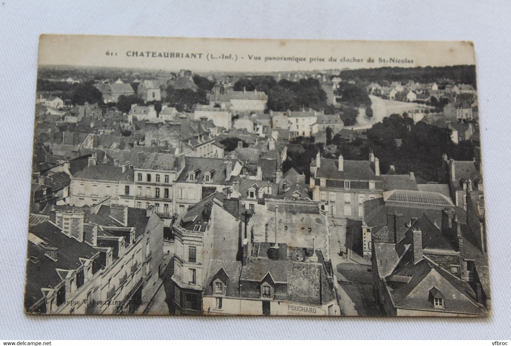 Chateaubriant, vue panoramique prise du clocher de saint Nicolas, Loire atlantique 44