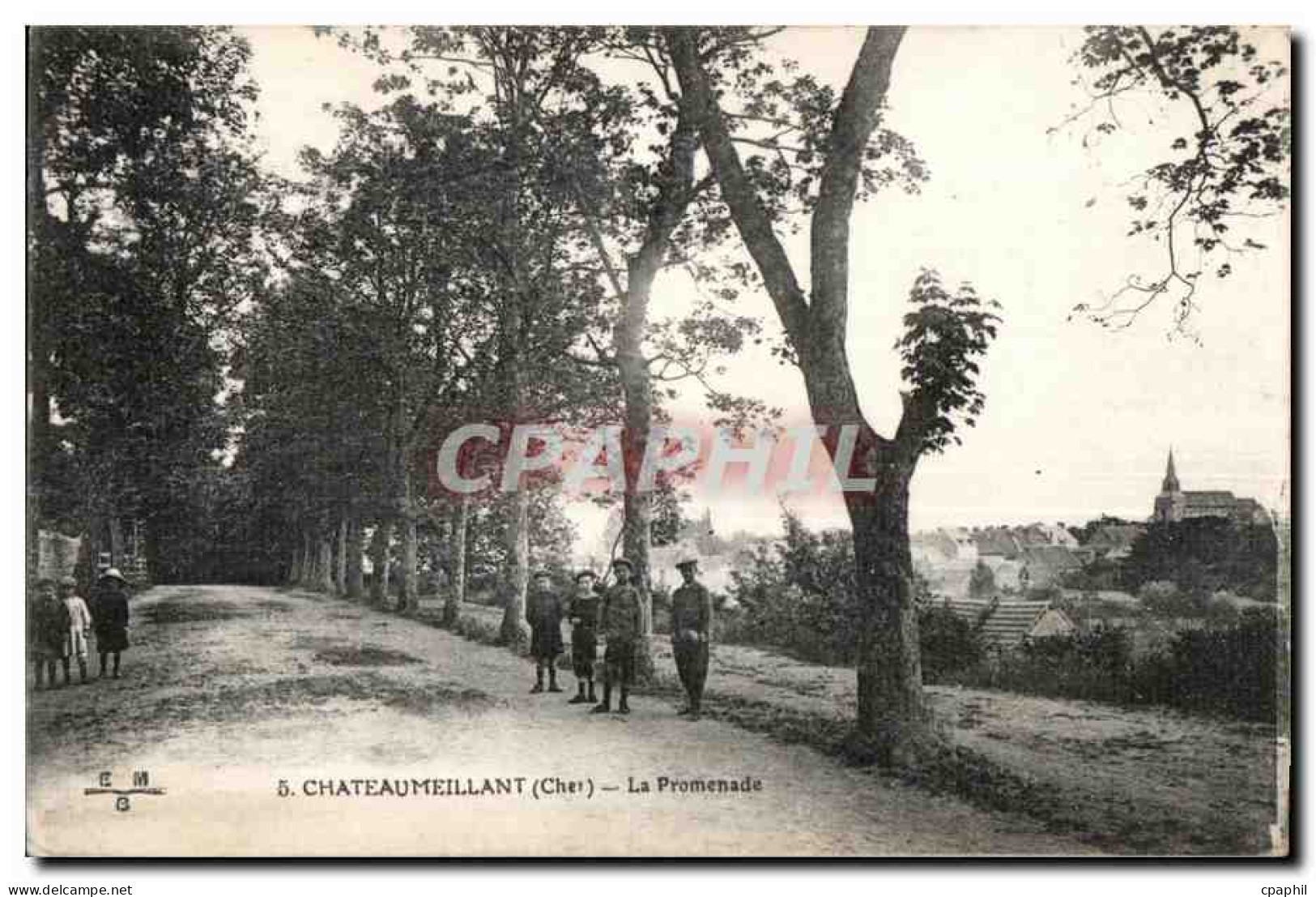 Chateaumeillant - La Promenade Enfants - CPA