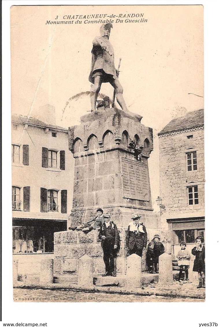 CHATEAUNEUF-DE-RANDON - Monument du Connétable du Guesclin