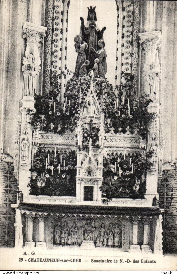 Chateauneuf sur Cher - Notre Dame des Enfants Sanctuaire - CPA