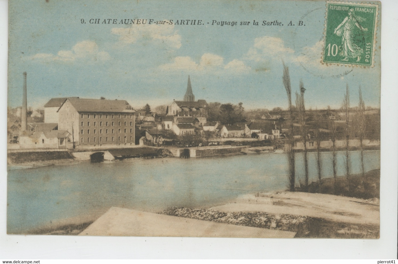 CHATEAUNEUF SUR SARTHE - Paysage sur la Sarthe