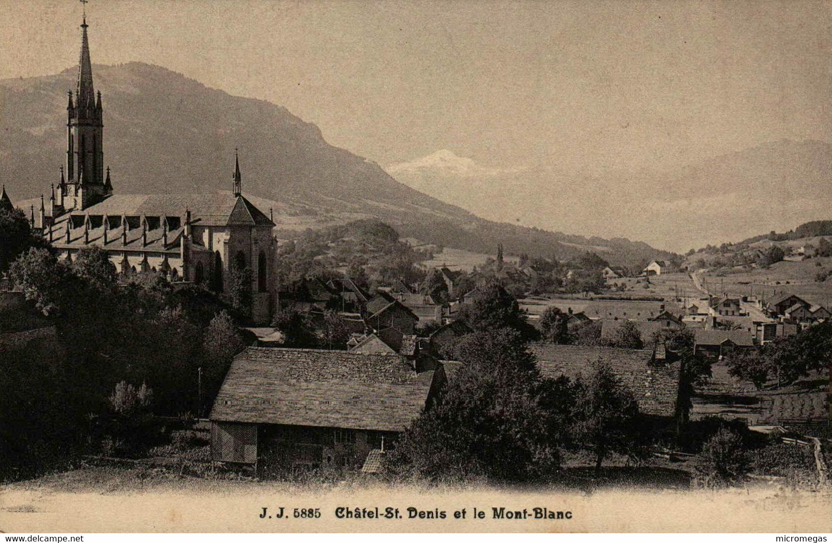 CHATEL-SAINT-DENIS et le Mont-Blanc