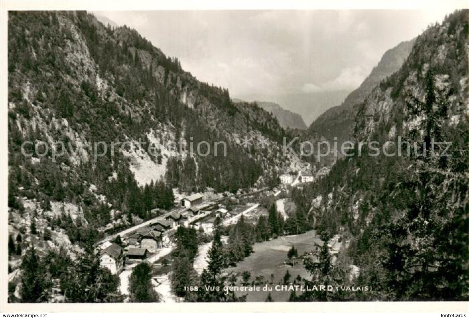 Chatelard Le Saint-Maurice VS Vue generale du Chatelard