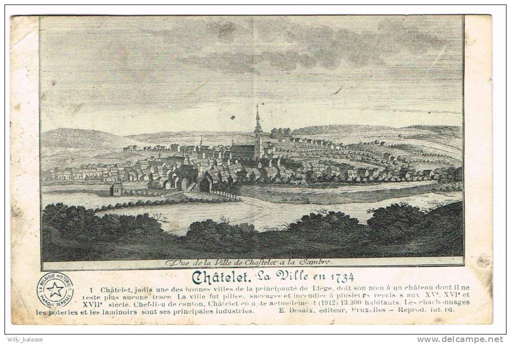 "Châtelet - La Ville en 1734"